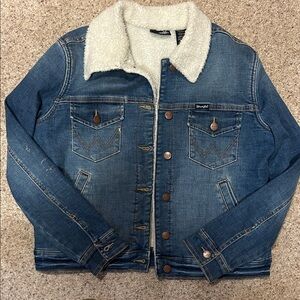 Women’s wrangler retro Sherpa denim jacket